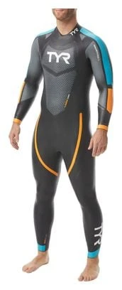 Traje De Triatlón TYR Hurricane Cat 2 Negro / Azul / Naranja