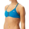 TYR Top Bikini Solid Pacific Tieback